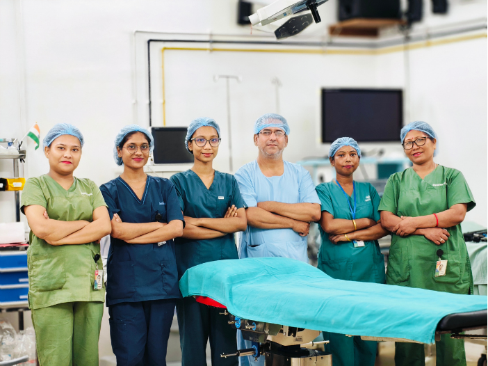 Surgical team at Swastha Hospital